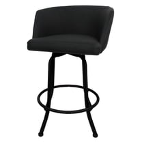 Extra Tall Swivel Metal Bar Stool 34" Joey - Black - Black