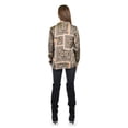 thumbnail image 3 of Blusa satinada con estampado Roman Fashion /Juvenil, 19443 (Cafe) cafe M, 3 of 5