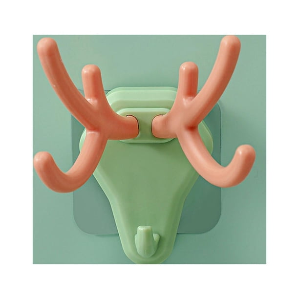 Gancho de baño para montaje en pared Perfecl Soporte para bolsas toallero colgador de llaves colgador de toallas verde