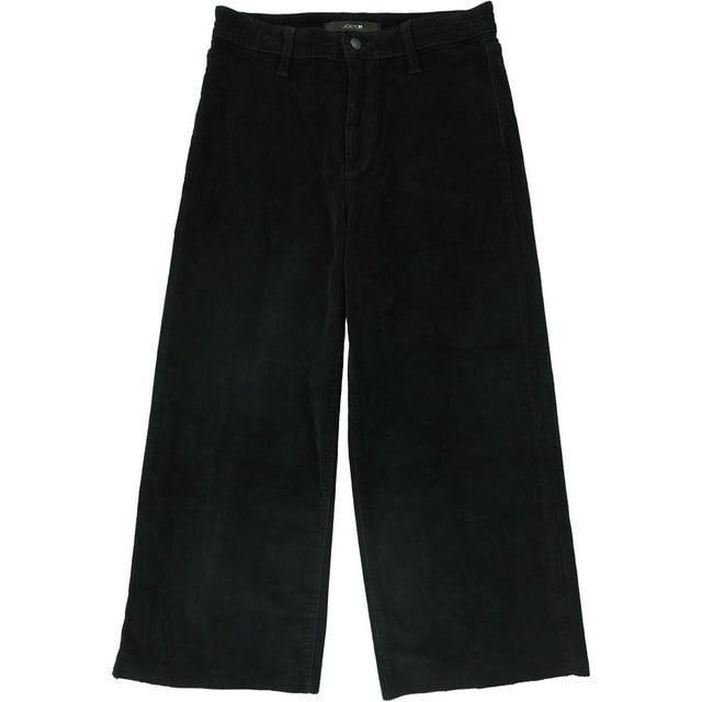 Joe's Jeans Women's High Rise Crop Flare Corduroy Jeans, Black, 28