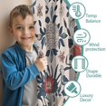 thumbnail image 3 of Blackout Kids Curtains,Pioneer Flower Floral Print Pattern Childrens Insulated Curtains Set Of 2,Bedroom Essentials,Toddler Room Decor 52"x84", 3 of 5