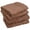 Brown, variant on Egyptian Cotton 600 GSM, 4-Piece Bath Towel Set Gold