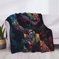 thumbnail image 3 of Rateoe Colorful Patterned Snake Pattern Flannel Throw Blanket, Ultra-soft Blanket for Bed, Couch, Car, Hypoallergenic Anti-pilling blanket-50"x40"(Horizontal), 3 of 6