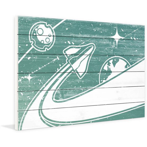 Marmont Hill ''Through the Planets'' Graphic Art on Wood