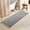 Grey & White, variant on Cream White Long Bathroom Rugs, Waffle Runner Rug Bathroom Non Slip Washable Super Absorbent Quick Dry Boho Farmhouse Bath Mat, 72"x24" Cream White