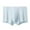 Light Blue, variant on Jalioing Big and Tall Underwear for Men Solid Color Short Leg Underpants Breathable Stretchy Boxer Briefs Trunks