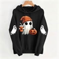 thumbnail image 5 of Falkdiz Womens Halloween Sweatshirts Winter Hooded Pullover Casual Graphic Long Sleeve Outdoor Cute Pocket Hoodies for Women, 5 of 7