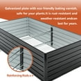thumbnail image 4 of Metal Raised Garden Bed Outdoor 7.2x3.6x2 FT Galvanized Raised Garden Bed Kit,Vegetable Boxes-Rectangle Metal Flower Box,Large Planter Raised Beds Outdoor Garden for Planting,Fruit,Herb-Black, 4 of 5