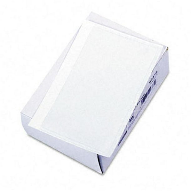 SelfAdhesive Vinyl Pockets 3 x 5 Clear Front/White Backing 100/box