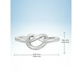 thumbnail image 5 of JewelersClub Sterling Silver Love Knot Friendship Ring for Women | Dainty Sterling Silver Promise Ring For Women | Silver Celtic Knot Ring For Women, 5 of 5