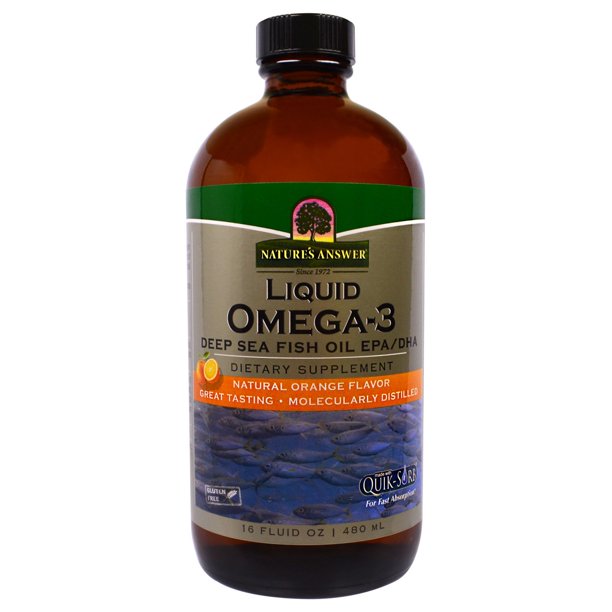 Nature's Answer Liquid Omega3, Deep Sea Fish Oil EPA/DHA, Natural