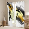 thumbnail image 3 of Homewish Black Golden Splash Black Out Curtains For Teens Boys Girls,Abstract Graffiti Curtains Pack of 2 (42x63 Each),Vintage Aesthetic Bedroom Curtains,Luxury Bedroom Decor, 3 of 6