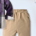 thumbnail image 4 of Gibobby Toddler Baby Boy Clothes Crewneck 2T 3T 4T 5T 6T 7T Boy Fall Winter Outfits Sweatshirt Long Sleeve Pants Clothes Set(4-5 Years,Purple), 4 of 5