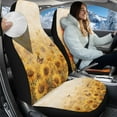 thumbnail image 2 of Uorisanigo Automotive Seat Cover, Easy to Install Sunflower Print Front Drive Seat Cover, Flurry Universal Car Accessories for Auto Trucks Van SUV, 2 of 7