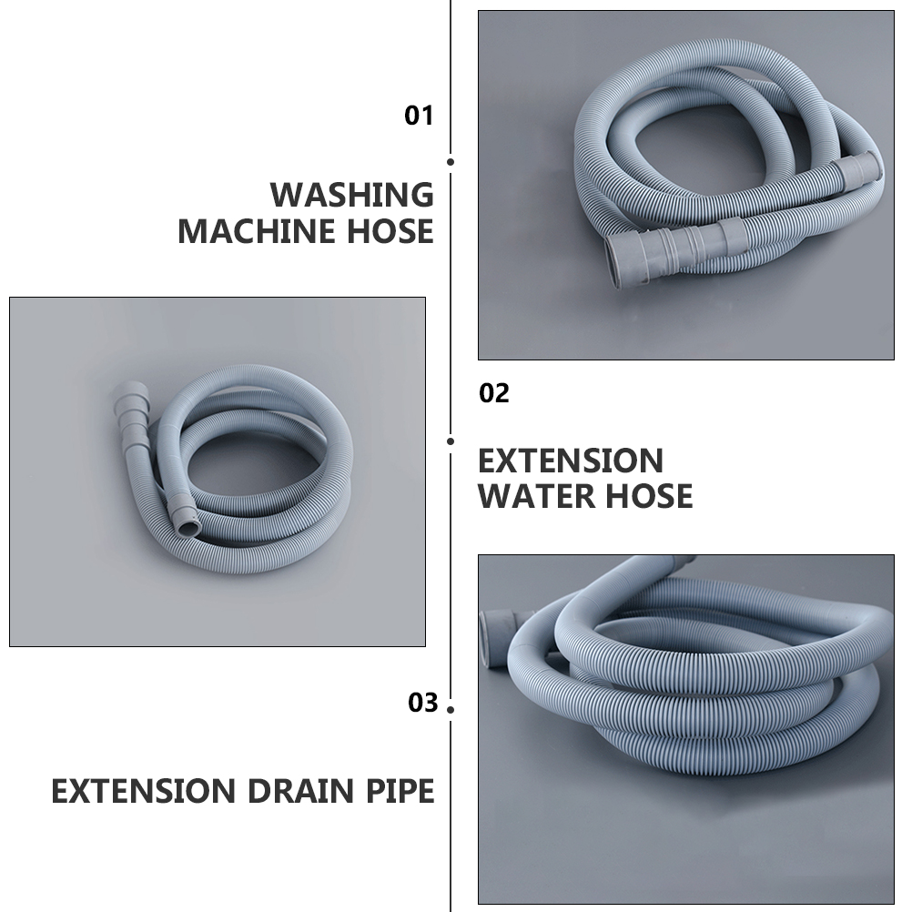 Washing Machine Drain Extension Washer Hose Flexible Water Pipe Universal Washers