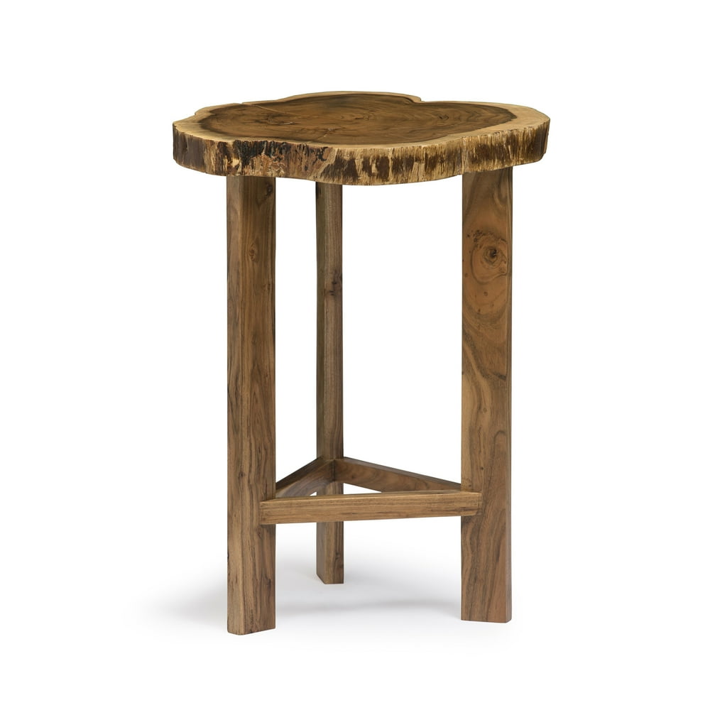 Berkshire Natural Live Edge Wood Round End Table