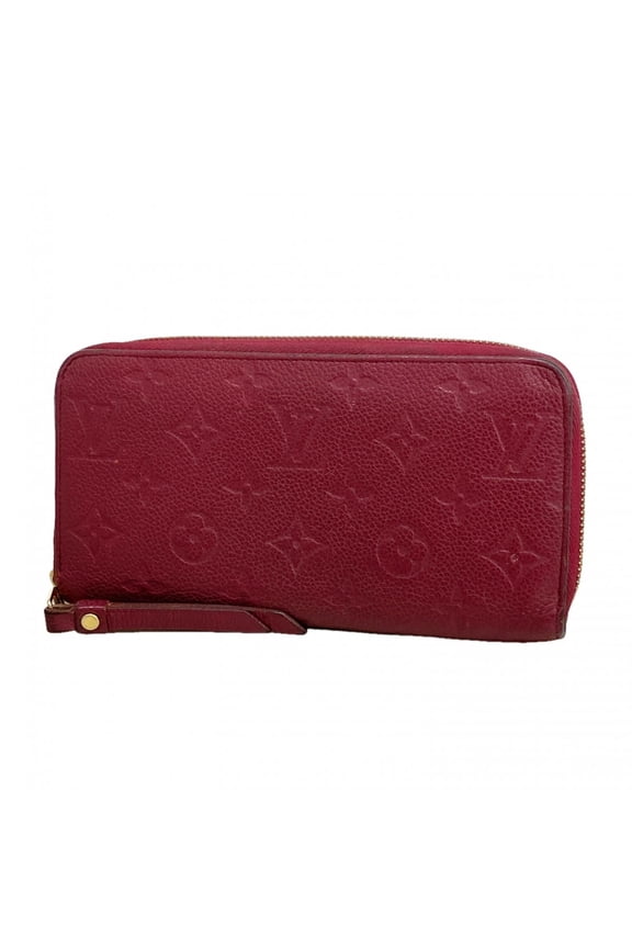 Pre-Owned Louis Vuitton Monogram Empreinte Zippy Wallet M60549 (Aurore Women's)