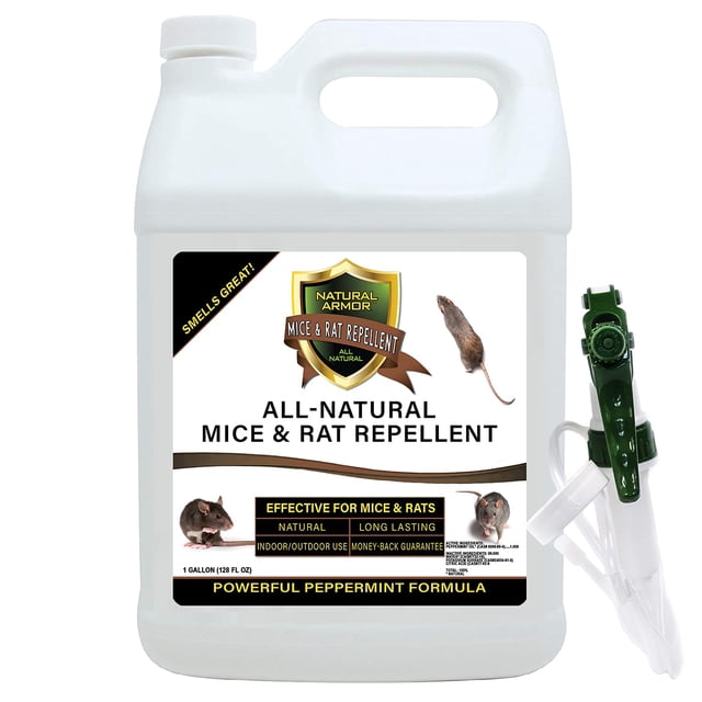 Repelente de ratones y ratas Natural Armor Peppermint en aerosol de 3,8 L