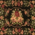 thumbnail image 1 of Ahgly Company Indoor Square Medallion Brown French Area Rugs, 3' Square, 1 of 4