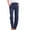 Dark Blue, variant on Wiicoznt Linen Wide Leg Pants Women Solid Color Light Weight Trousers with Pockets Casual Holiday Beach Breathable Pants