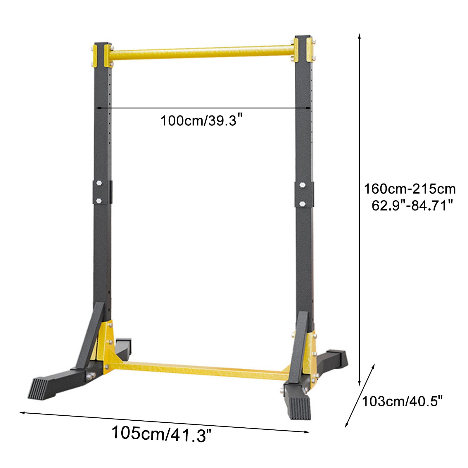 Dapmiu 400 LBS Capacity Pull Up Station for Home Gym, 11-Level Height Adjustable Dip Bars Fitness Equipment, Multifunctional Chin Up Bar for Push Up, Vertical Knee Raise and Strength Training