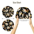 thumbnail image 5 of Yiaed Cat Skulls and Flowers Print Satin Bonnet Silk Bonnet Hair Bonnet for Sleeping Hair Bonnets, 5 of 6