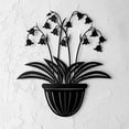thumbnail image 6 of Lily of the Valley Metal Wall Art Sculpture Decorative Floral Wall Decor, 6 of 8