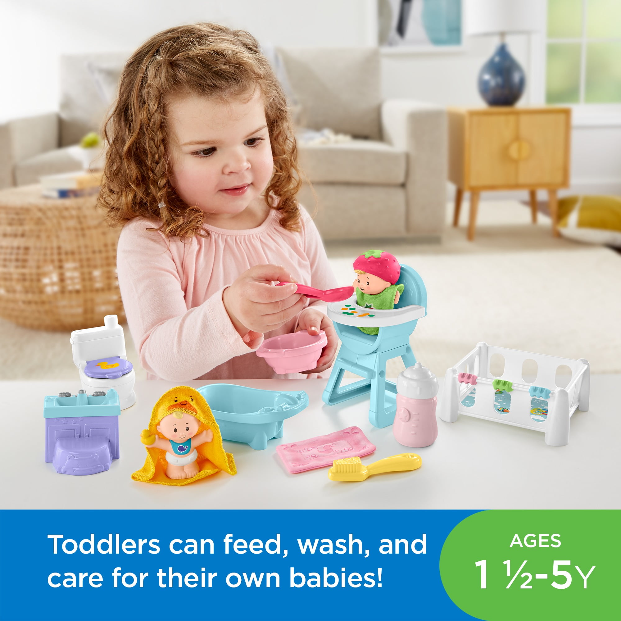 little people babies love & care gift set
