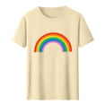 thumbnail image 2 of Frostluinai Rainbow Shirts for Men Short Sleeve Crew Neck Pride T Shirts LGBTQ Funny Graphic Tees Casual Party Tshirts, 2 of 4