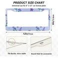 thumbnail image 4 of Coolnut Lavender License Plate Frames 2pcs, Aluminum Universal Car License Plate Holder with Round Hole for US Vehicles, 12"x 6", 4 of 7