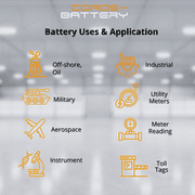 Coros CLE-03 1/2 AA 3.6V Lithium Thionyl Chloride Battery (2 Batteries)