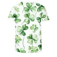 thumbnail image 5 of AOOCHASLIY Womens Clothes Tops Summer Casual, St. Patrick's Day Fashion Woman Round Neck Short Sleeve Tops T-Shirt Prints Loose Blouse for Home Party Outdoor, 5 of 7