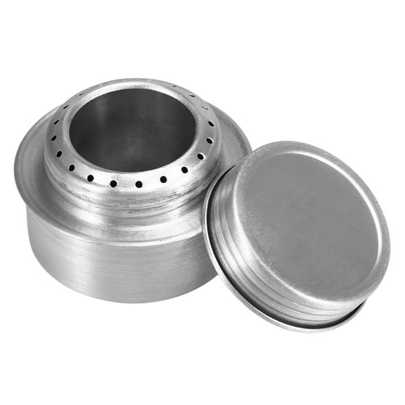 AREALER Portable Aluminum Alloy Alcohol Stove with Lid Camping Hiking Backpacking Cooking Stove