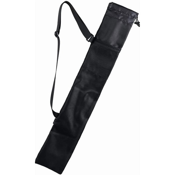 Trekking Poles Carry Bag Portable Hiking Poles Carrying Shoulder Bag Tent Poles Replacement Storage Pouch for Trekking Hiking Poles & Walking Stick, Ajustable Shoulder Strap, Black