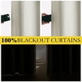 thumbnail image 2 of NICETOWN 100% Blackout Curtains for Bedroom Thermal Insulated Faux Linen Curtain Grommet Noise Reducing Drapes, W52 x L84, Sand, Set of 2, 2 of 9