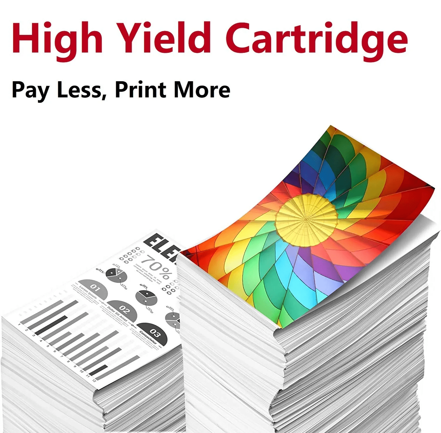 Compatible 923e 923 XL Black Ink Cartridge Replacement for 8125 8130 8138 8139 Series Printer