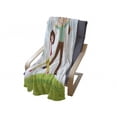 thumbnail image 4 of Family Soft Flannel Fleece Blanket, Family Jumping on Grass at the Park Spring Mom Dad and Kids Parenthood States Print, Cozy Plush for Indoor and Outdoor Use, 50" x 60", Multicolor, by Ambesonne, 4 of 6