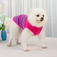 thumbnail image 4 of Sleeveless Fleece Pet Pullover - Stylish Button Closure, 2-Legged, Collar Lapel, Trendy Color Combination, 4 of 6