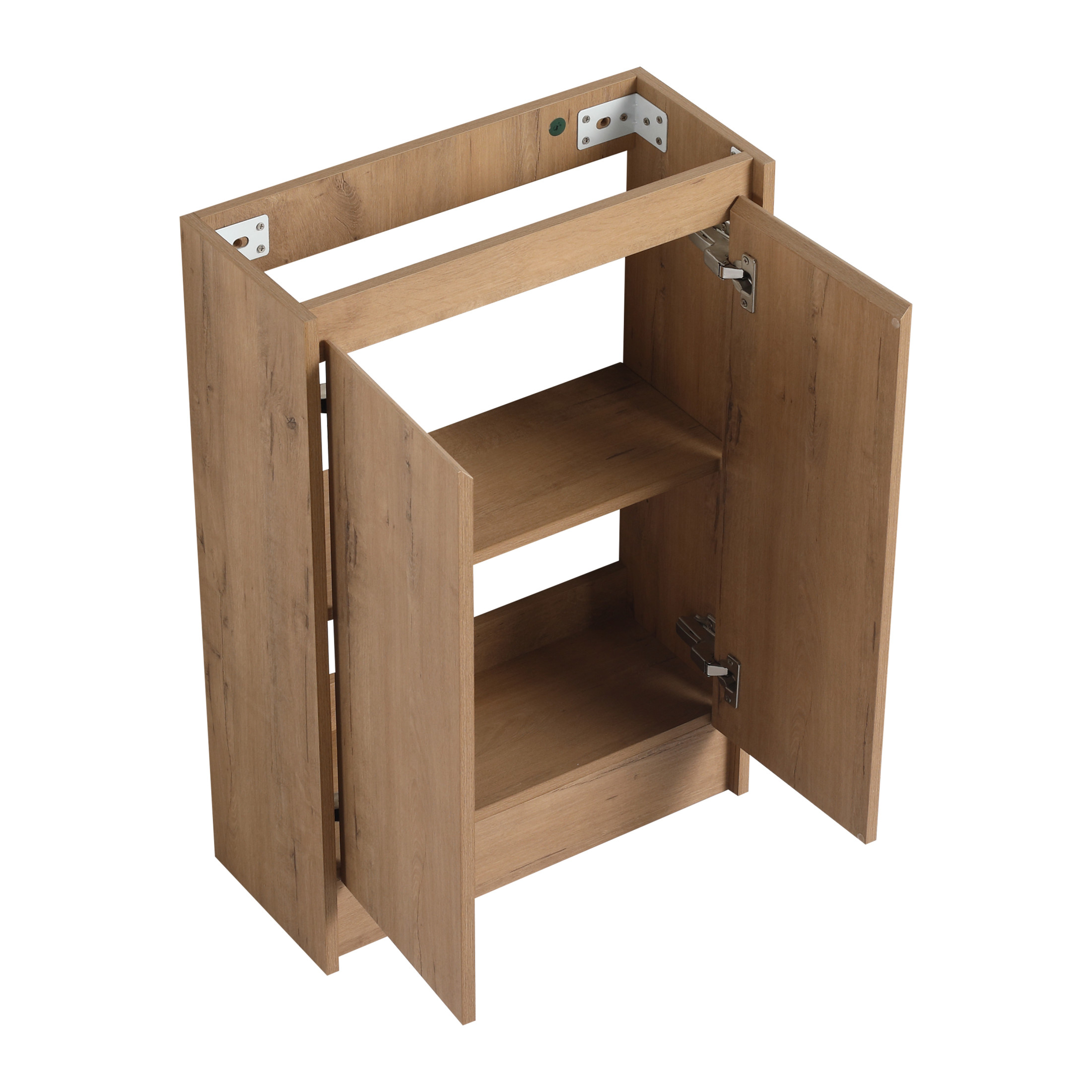 Noble House 23" Freestanding Bathroom Vanity with Sink, Soft Close Doors, Modern Storage Cabinet for Small Bathroom or Powder Room, Imitative Oak