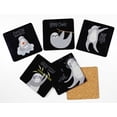 thumbnail image 2 of Inkdotpot Set of 6 Drink Coasters DecorativeNon,SlipCork Base4-inch Square PrintedCoastersEasy Clean- Sloth, 2 of 8