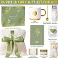 thumbnail image 3 of Gift Baskets for Women, 10 Pcs Get Well Soon Gift Basket, Self Care Gifts Sympathy Inspirational Care Package Spa Set, Luxury Birthday Mothers Day Gifts for Mom, Her, Beige, 3 of 9