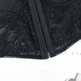 thumbnail image 3 of Gibobby Summer Desire Sexy Lace Flower Hollow Out Mujeres Crop Corset Top(Negro,M), 3 of 5