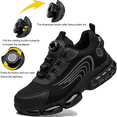 thumbnail image 2 of Steel Toe Sneakers for Men,Indestructible Shoes,Men Comfortable Lightweight Slip On Indestructible Sneakers,Comfortable Steel Toe Shoes for Women,Smash Stab Resistant Air Cushion Shoes,Black A,9.5, 2 of 8