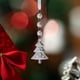 thumbnail image 5 of pstuiky Adornos navideños de cristal diseño de tienda navideña cortina colgante para árbol de Navidad, 5 of 6