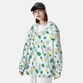 thumbnail image 5 of Kdxio Pineapple Print Women Men Sun Protection UPF 50+ Jackets Zip Up Long Sleeve Hoodie Hiking Lightweight with Pockets, 5 of 8