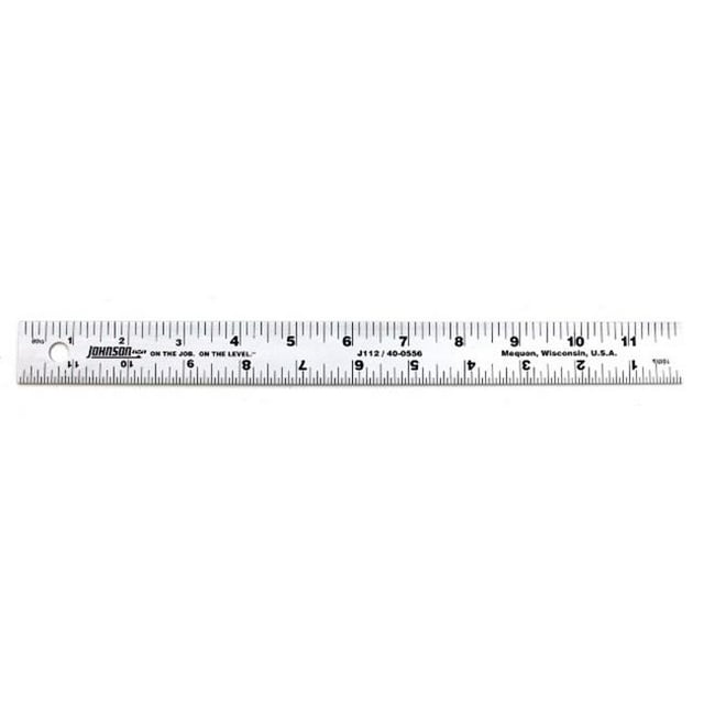 Johnson Level J112 12 in. Aluminum Rule