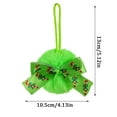 thumbnail image 2 of 12 Pcs Furry Christmas Tree Decorations - Green Fuzzy Christmas Balls Ornaments,with Green Bow, Pendant for Xmas Tree Hanging, Holiday Christmas Decorations, 2 of 7