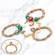 thumbnail image 3 of de Noel, de abalorios rico y con colgante, colores mezclados nacarados para de Navidad, adultos, Cuerno de Salvador Dali Pulsera de cuentas, 3 of 7
