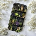 thumbnail image 6 of Witchy Potion Shelf iPhone Case, Gothic Cottagecore Aesthetic Halloween Protective Cover, Green Elixir & Skull Bookshelf Design for iPhone 16 15 14 13 12 11 Pro Max Plus Mini, 6 of 6