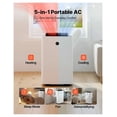 thumbnail image 2 of Portable Air Conditioner & Heater Combo 14000 BTU, 5-in-1 Cooling Unit, LED Touch Panel, 24h Timer, Fan & Sleep Mode for Indoor Rooms, 2 of 9